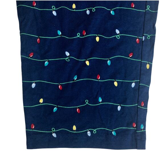 Holiday Family PJs Blue and Grey Holiday Lights 2 Piece Set - Size Medium - Picture 11 of 16